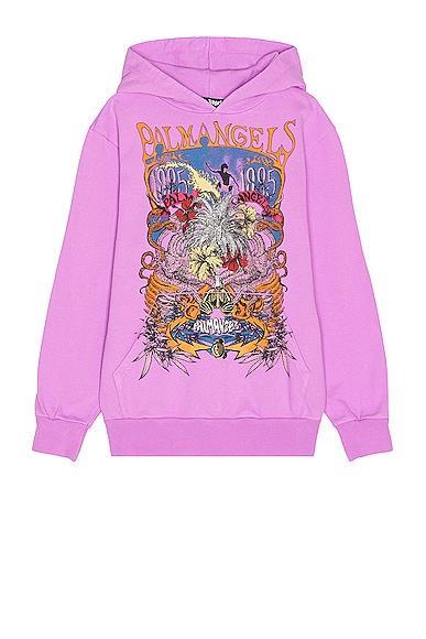 Palm Angels Palm Concert Hoodie in Violet - Purple. Size S (also in XL/1X). Product Image