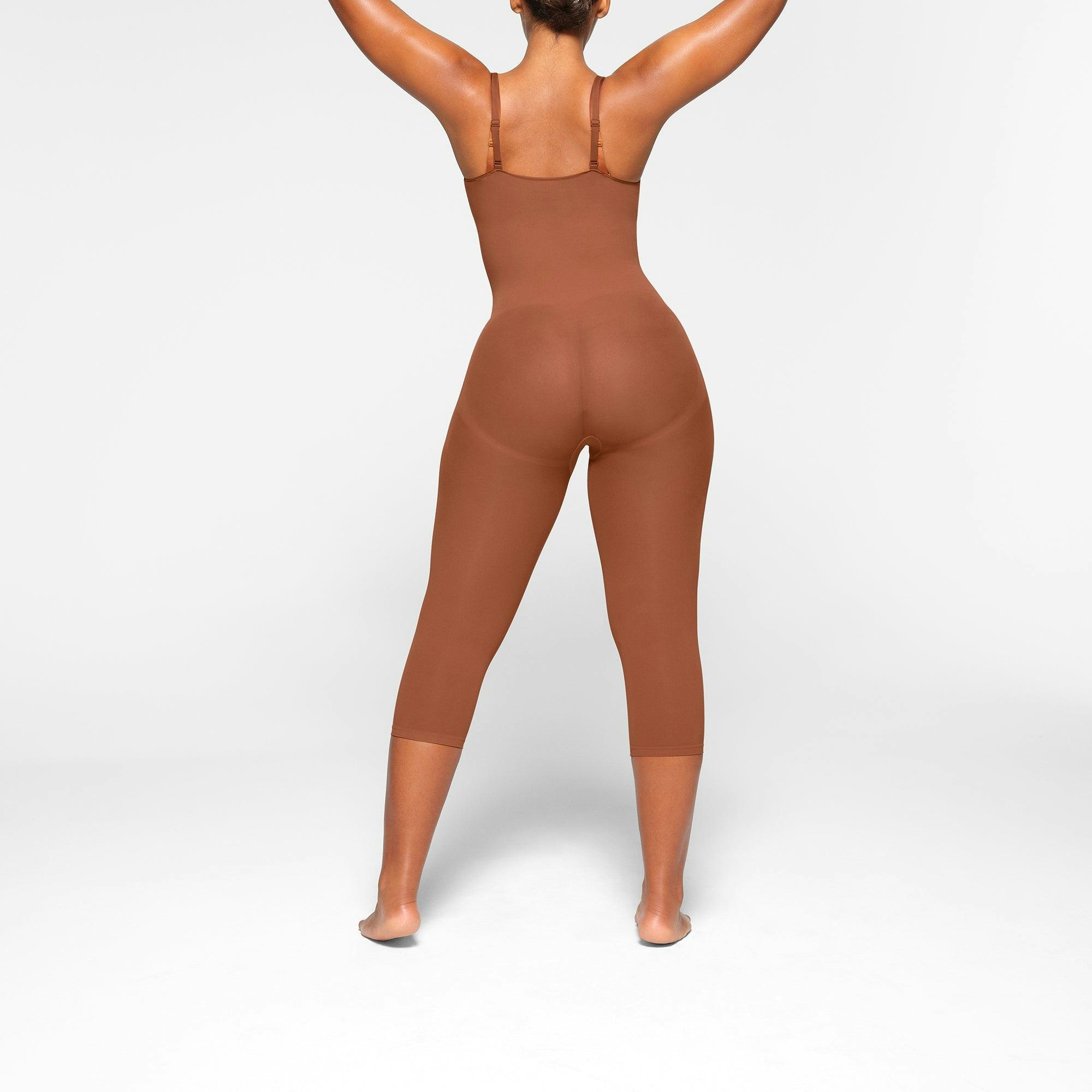 EVERYDAY SCULPT OPEN BUST CATSUIT | BRONZE Product Image