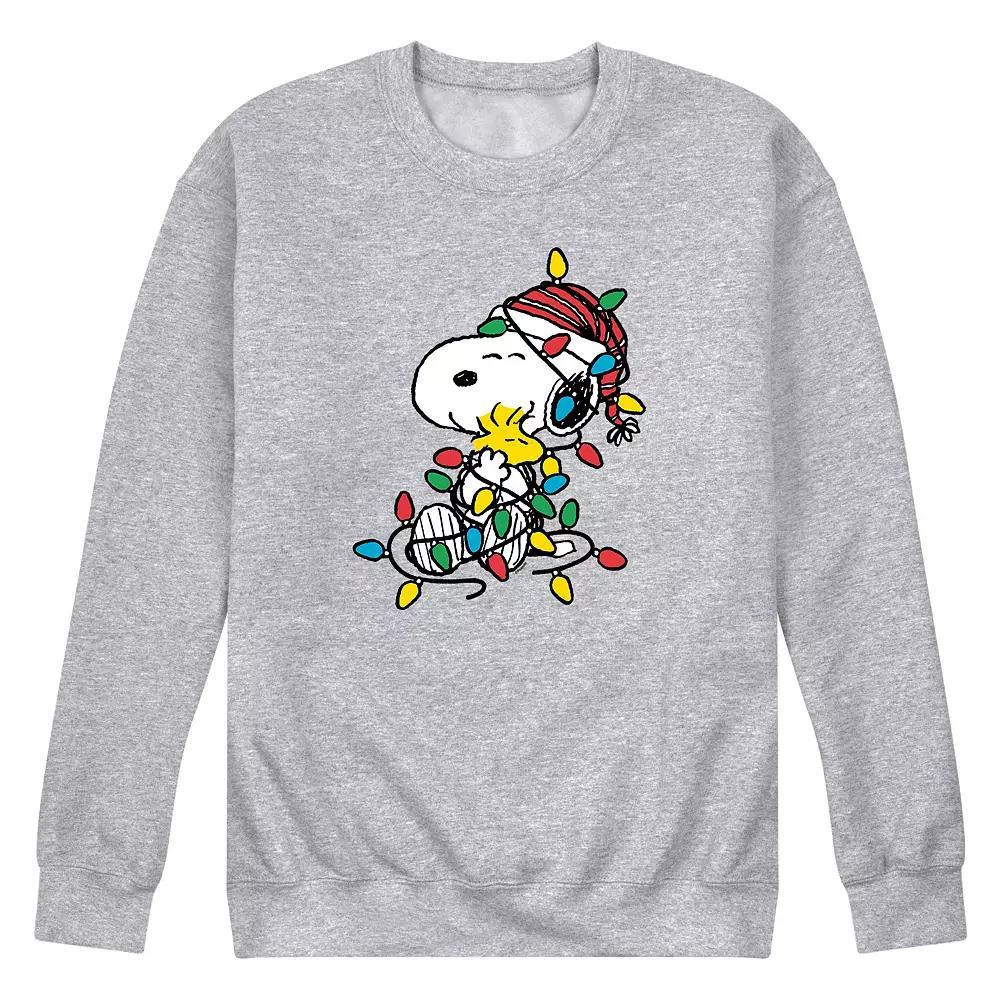Men's Peanuts Christmas Lights Sweatshirt,  Product Image