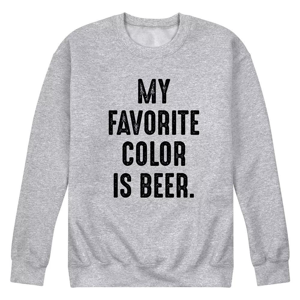 Men's Favorite Color Beer Graphic Sweatshirt,  Product Image