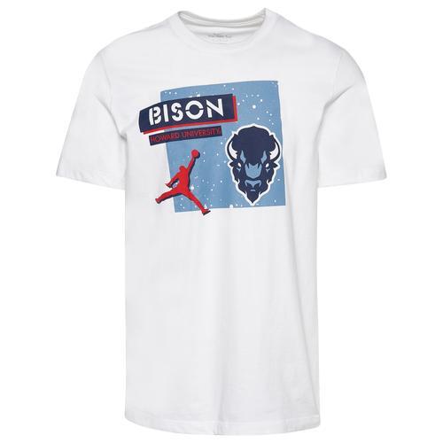 Mens Jordan White Howard Bison Jumpman Core T-shirt Product Image