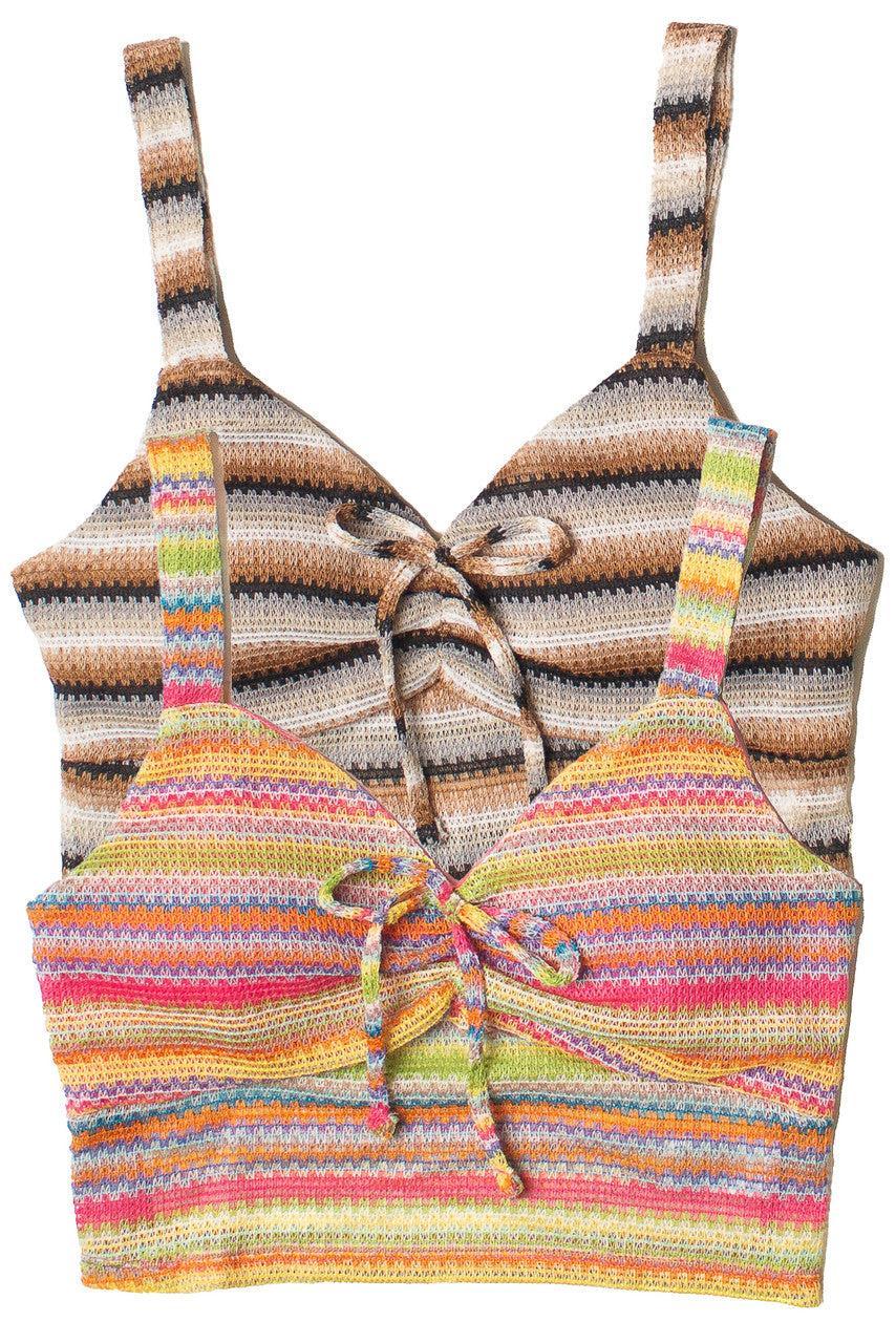 Crochet Stripe Shorts Product Image