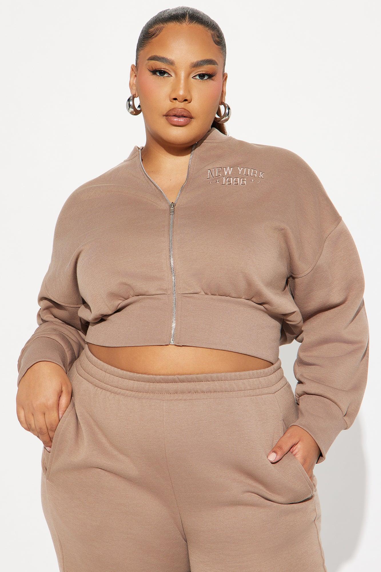 New York Fleece Pant Set - Mocha Product Image