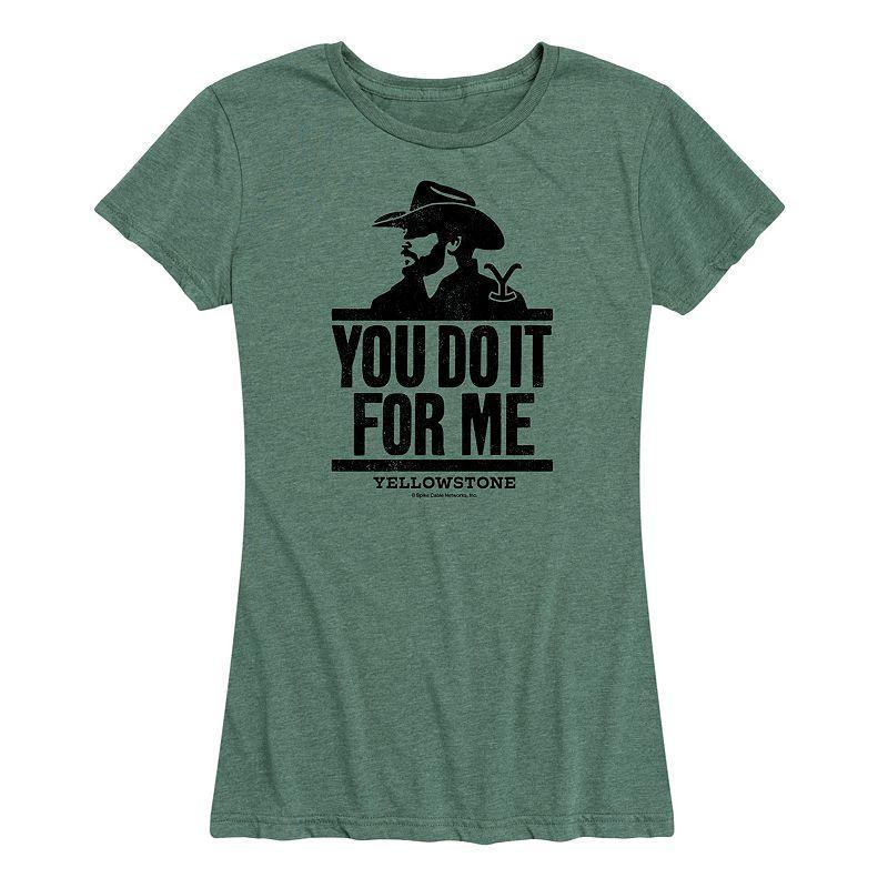 Women's Yellowstone You Do It For Me Graphic Tee, Size: Small, Grey Green Product Image