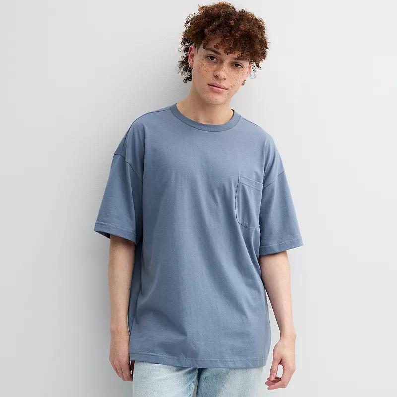 Men's Hollywood Short Sleeve Oversized Pocket Tee, Size: Medium, Blue Product Image