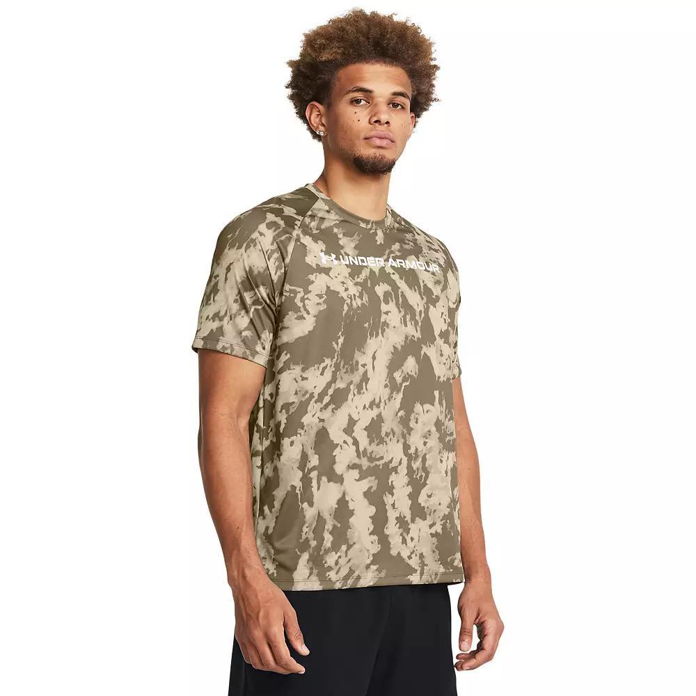 Big & Tall Under Armour Tech ABC Camo Short Sleeve Tee, Mens Product Image