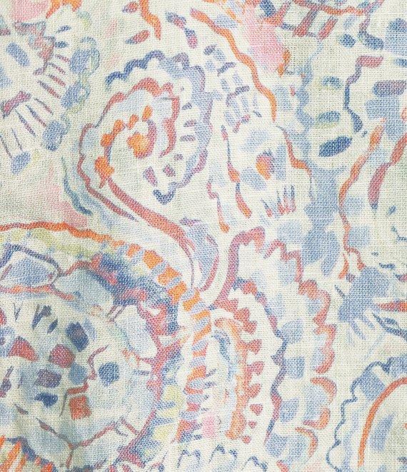 Tommy Bahama Playa Blanca Paisley Long Sleeve Woven Linen Shirt Product Image