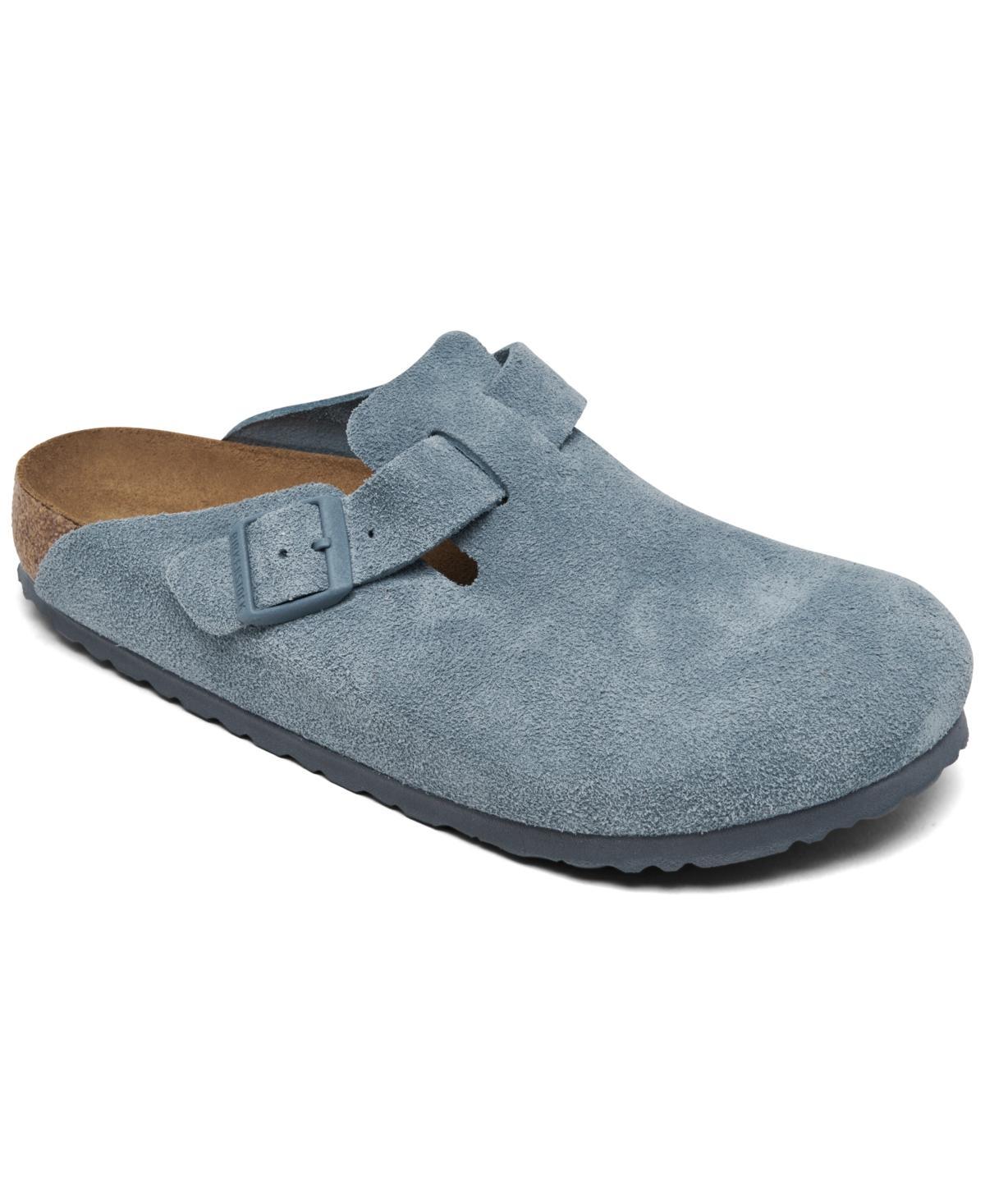 Birkenstock Mens Boston Soft Footbed Suede Leather Clogs from Finish Line Product Image