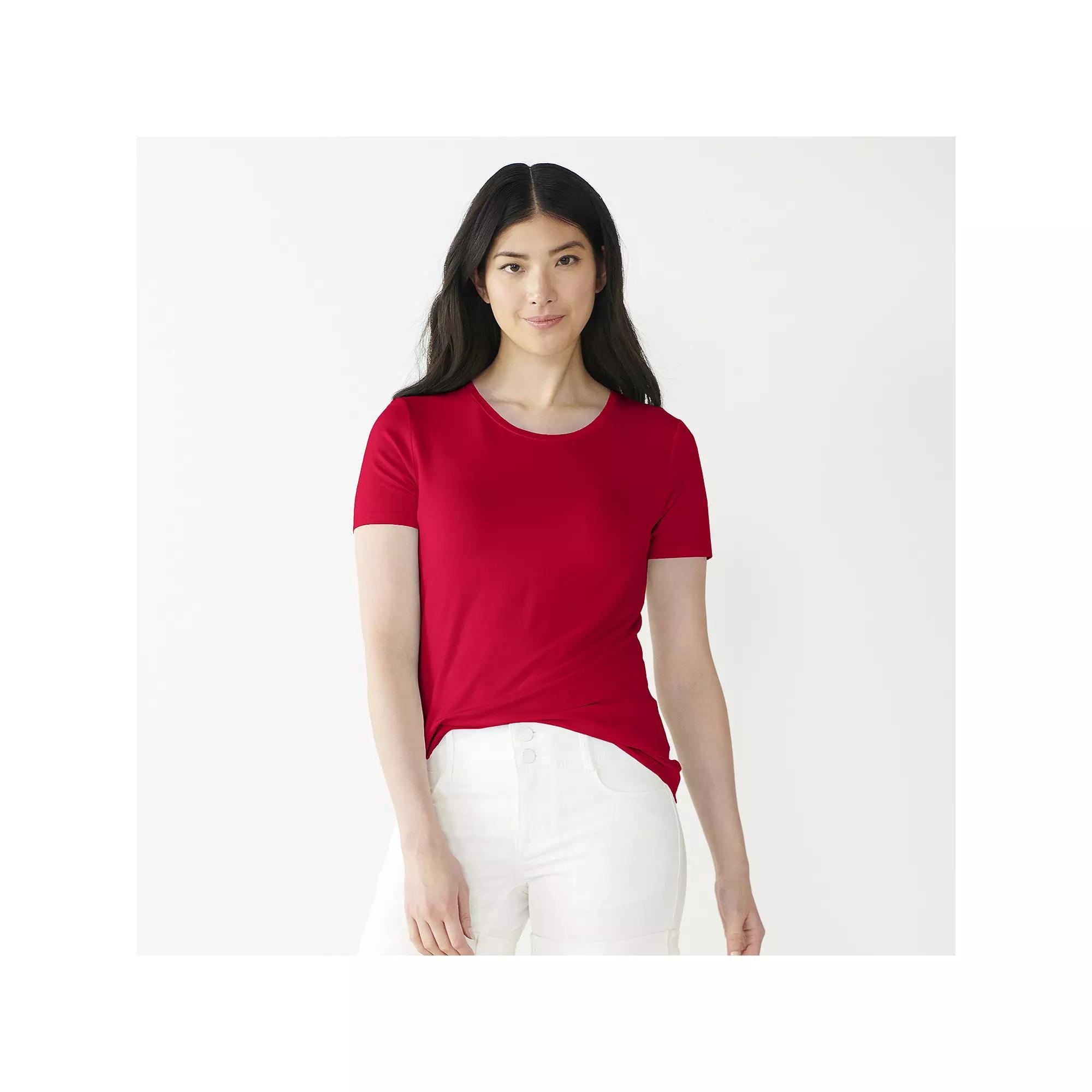 Women's Nine West Essential Crewneck Tee,  Product Image