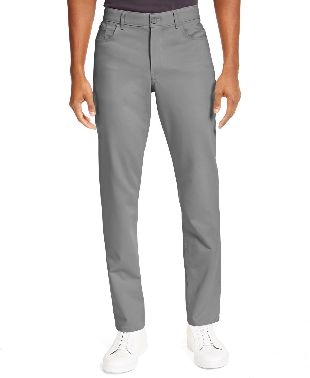 Calvin Klein Mens Slim Move 5-Pocket Pant - Grey - 36W x 30L Product Image