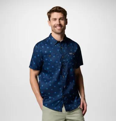 Columbia Mens Utilizer Printed Woven Short Sleeve Shirt- Product Image