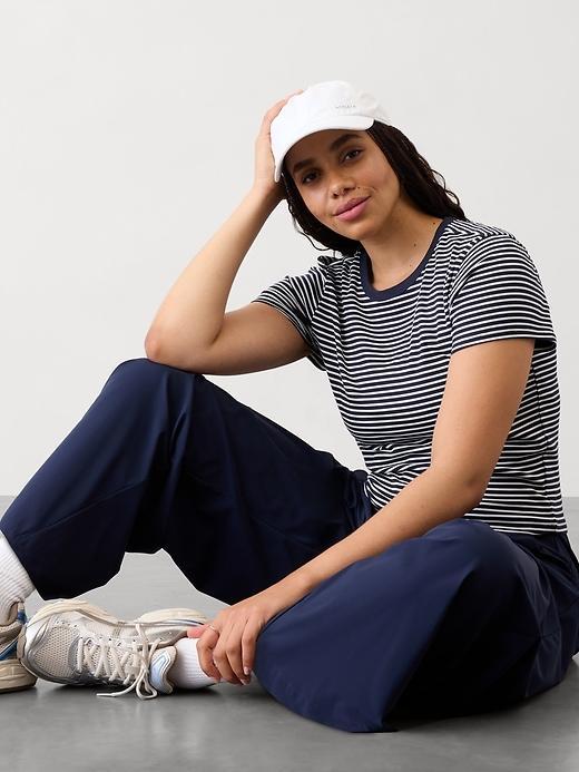 Signature Rib Crop Tee Product Image