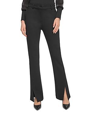 Dkny Front Slit Flare Leg Pants Product Image