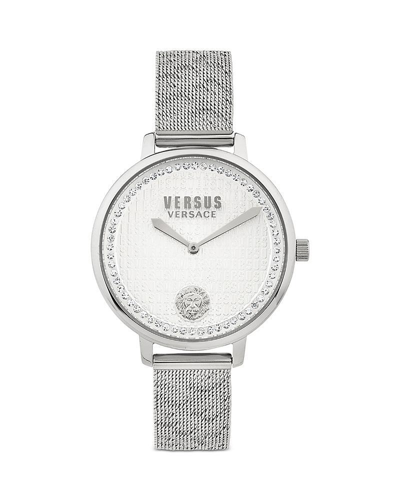 Versus By Versace Womens La Villette Crystal Analog Black Dial Stainless Steel Bracelet Watch Product Image