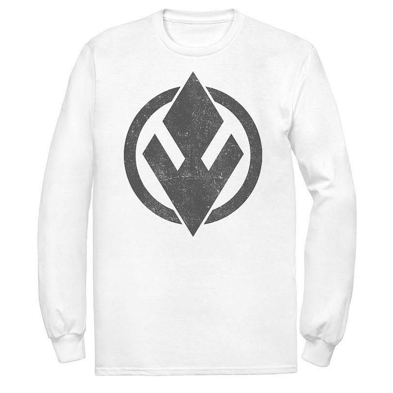 Men's Star Wars The Rise of Skywalker Sith Trooper Logo Long Sleeve Graphic Tee, Size: Large, White Product Image