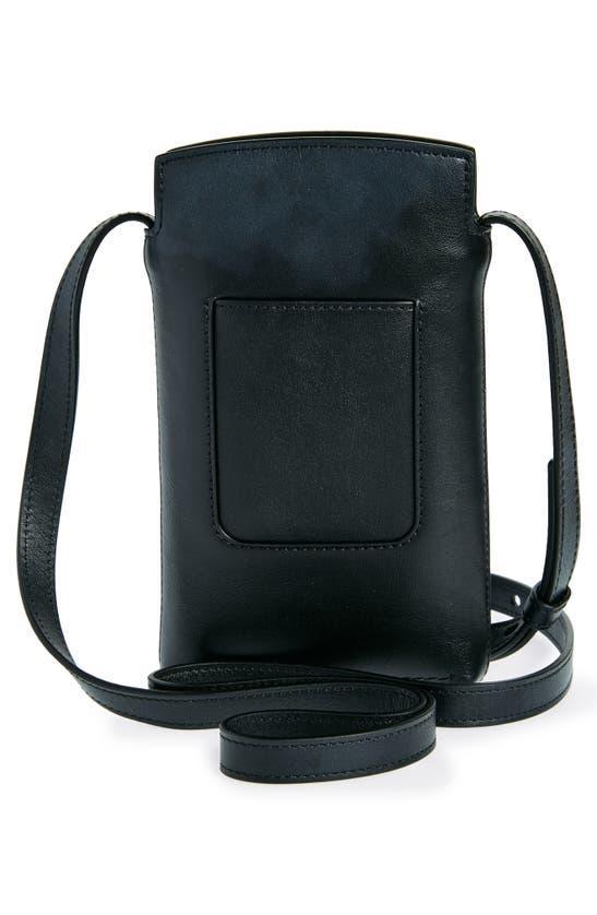 MULBERRY Clovelly Refined Leather Phone Pouch In Black Product Image