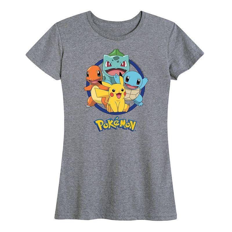 Womens Pokemon Round Group Graphic Tee Product Image