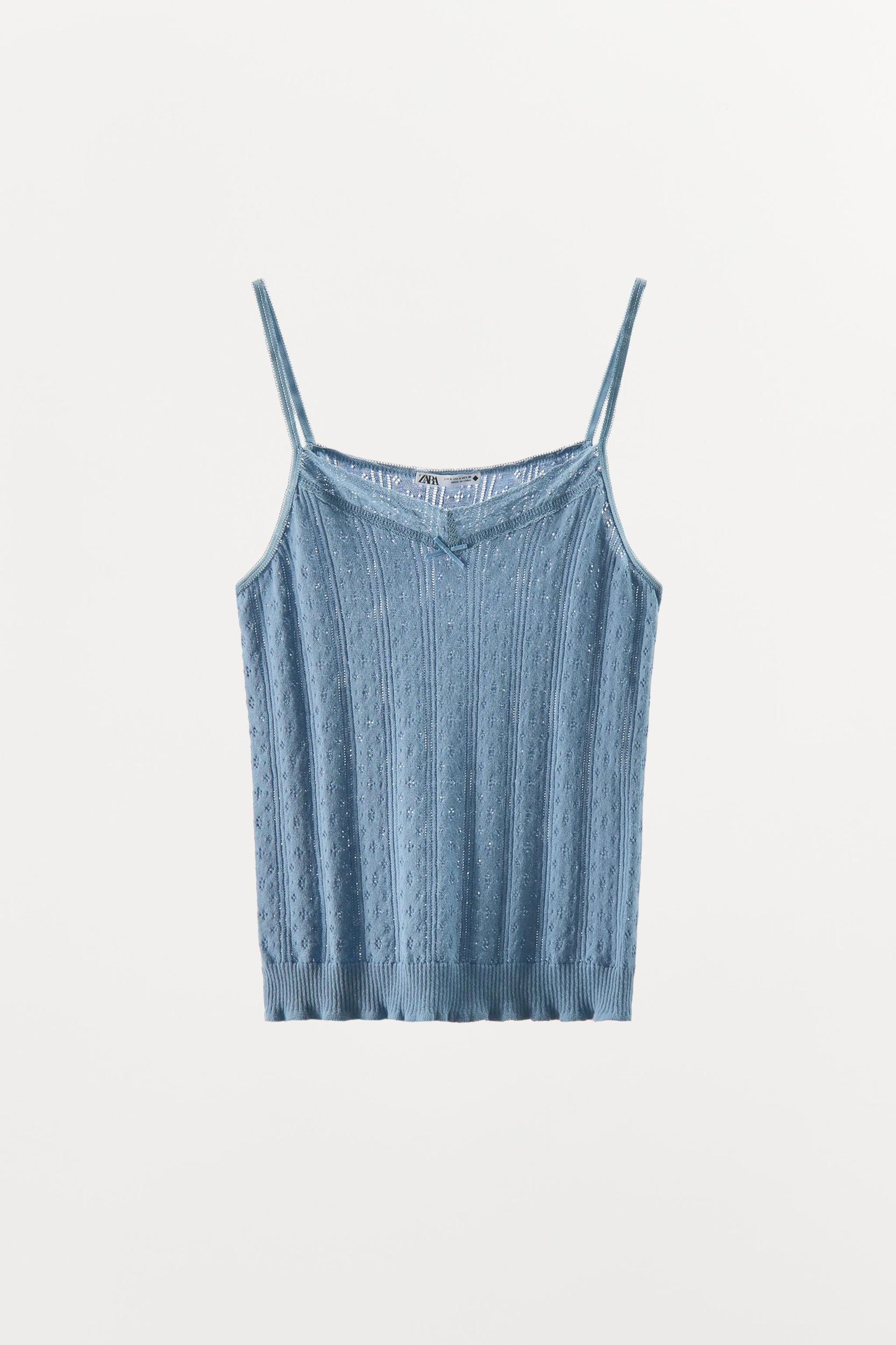 POINTELLE STRAPPY TOP Product Image