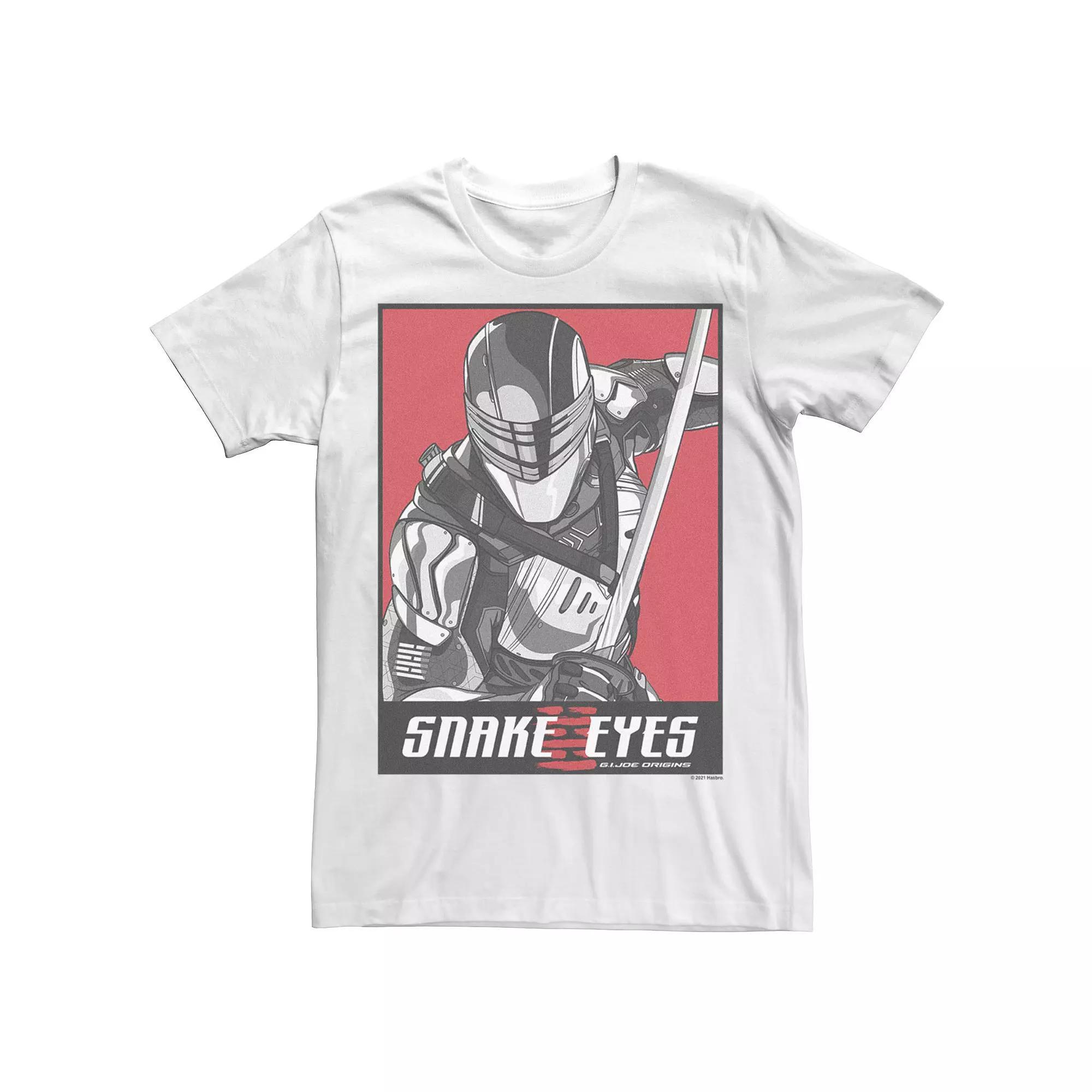 Big & Tall G.I. Joe Snake Eyes Tee, Men's, Size: 3XL Tall, White Product Image