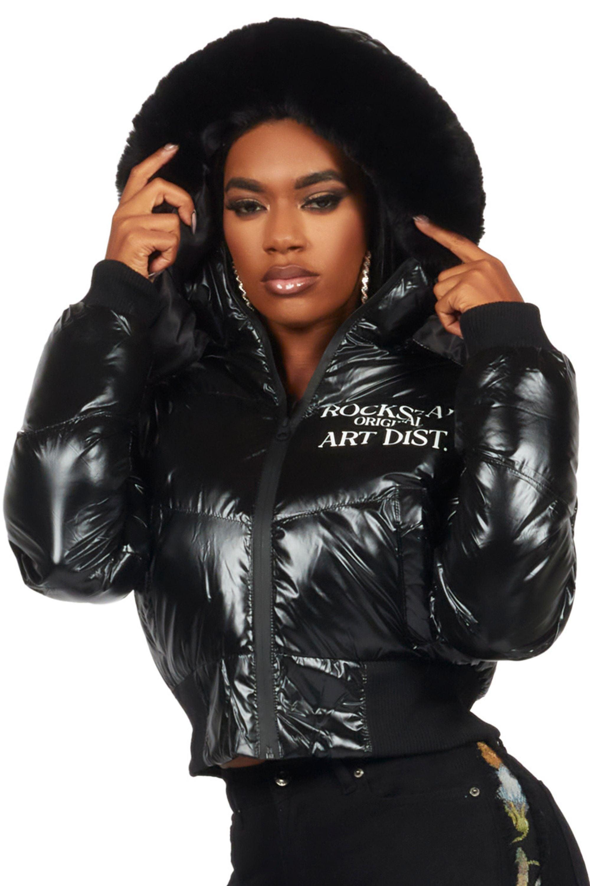 Destina Black Puffer Jacket Female Product Image