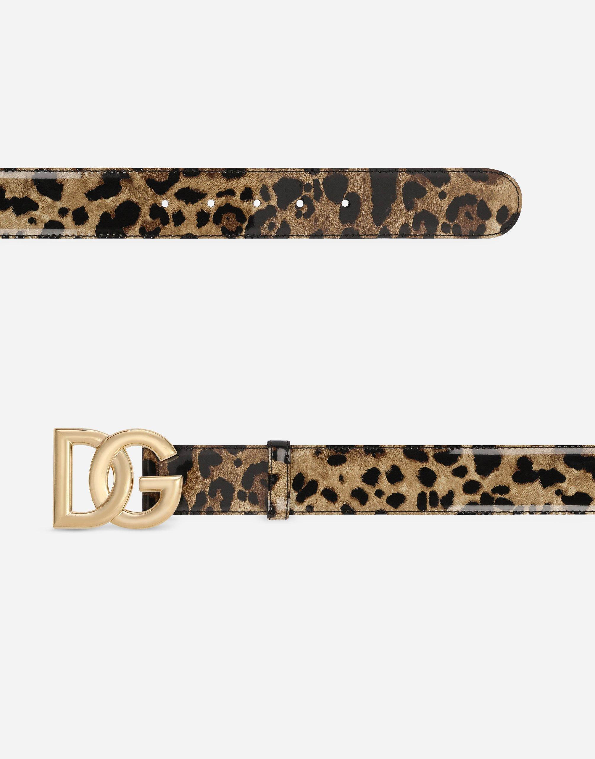 DOLCE & GABBANA Cintura Logata In Animal Print Product Image