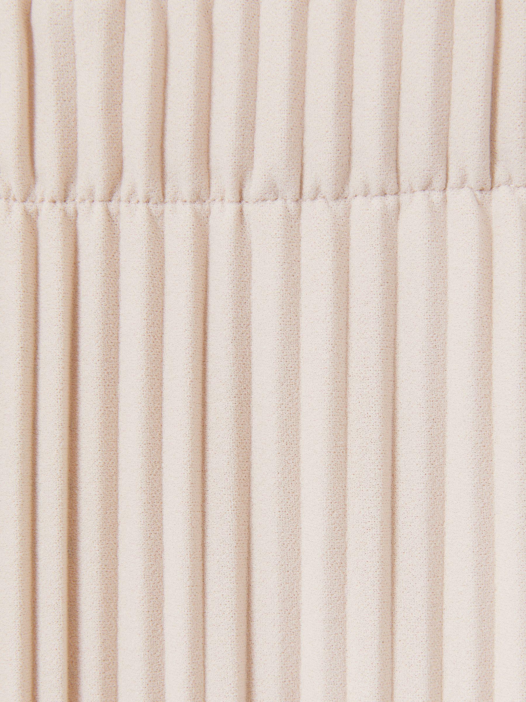 Pleated Jersey Midi Skirt in Stone Product Image