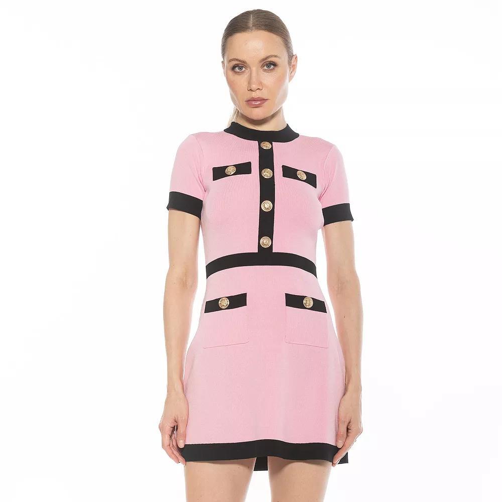 Women's ALEXIA ADMOR Beatrix Short Sleeve Fit & Flare Dress,  Product Image