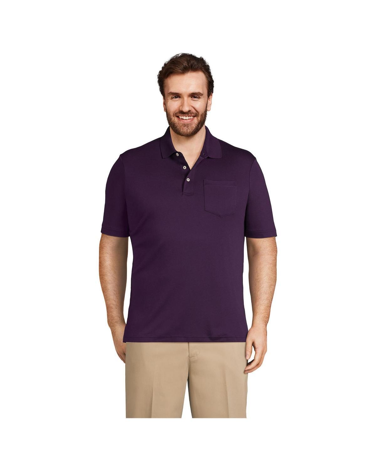 Mens Lands End Super Soft Supima Pocket Polo Product Image