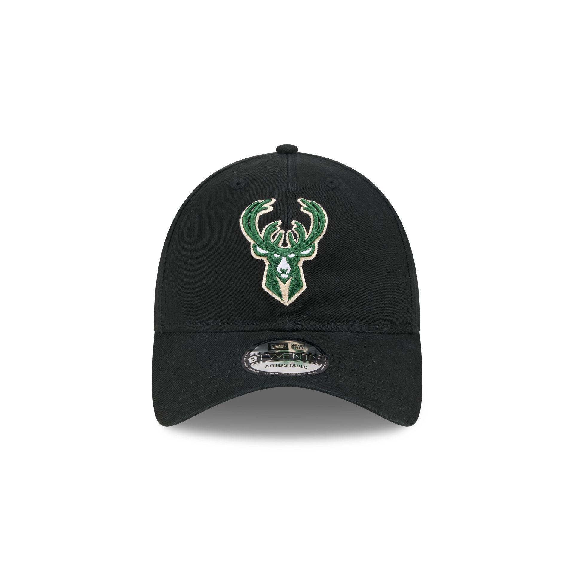 Milwaukee Bucks Black 9TWENTY Adjustable Hat Male Product Image