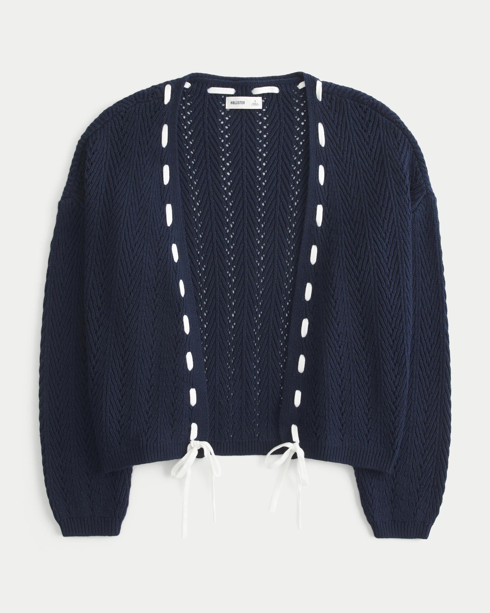Easy Textured No-Close Cardigan Product Image
