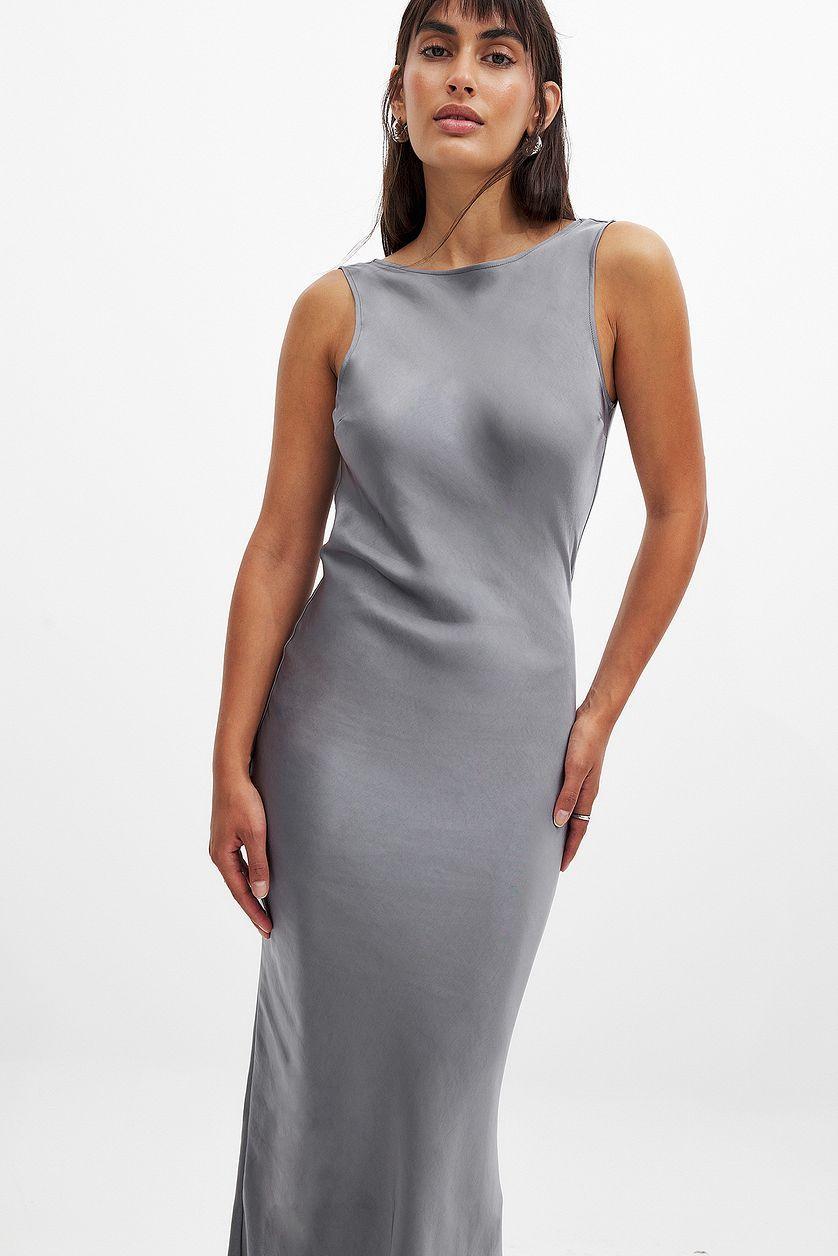 Satin Midi Dress Product Image