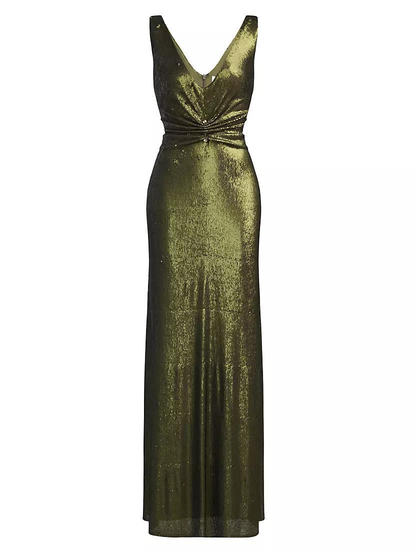 Cassandra Sequined & Barbell-Embellished Gown Product Image