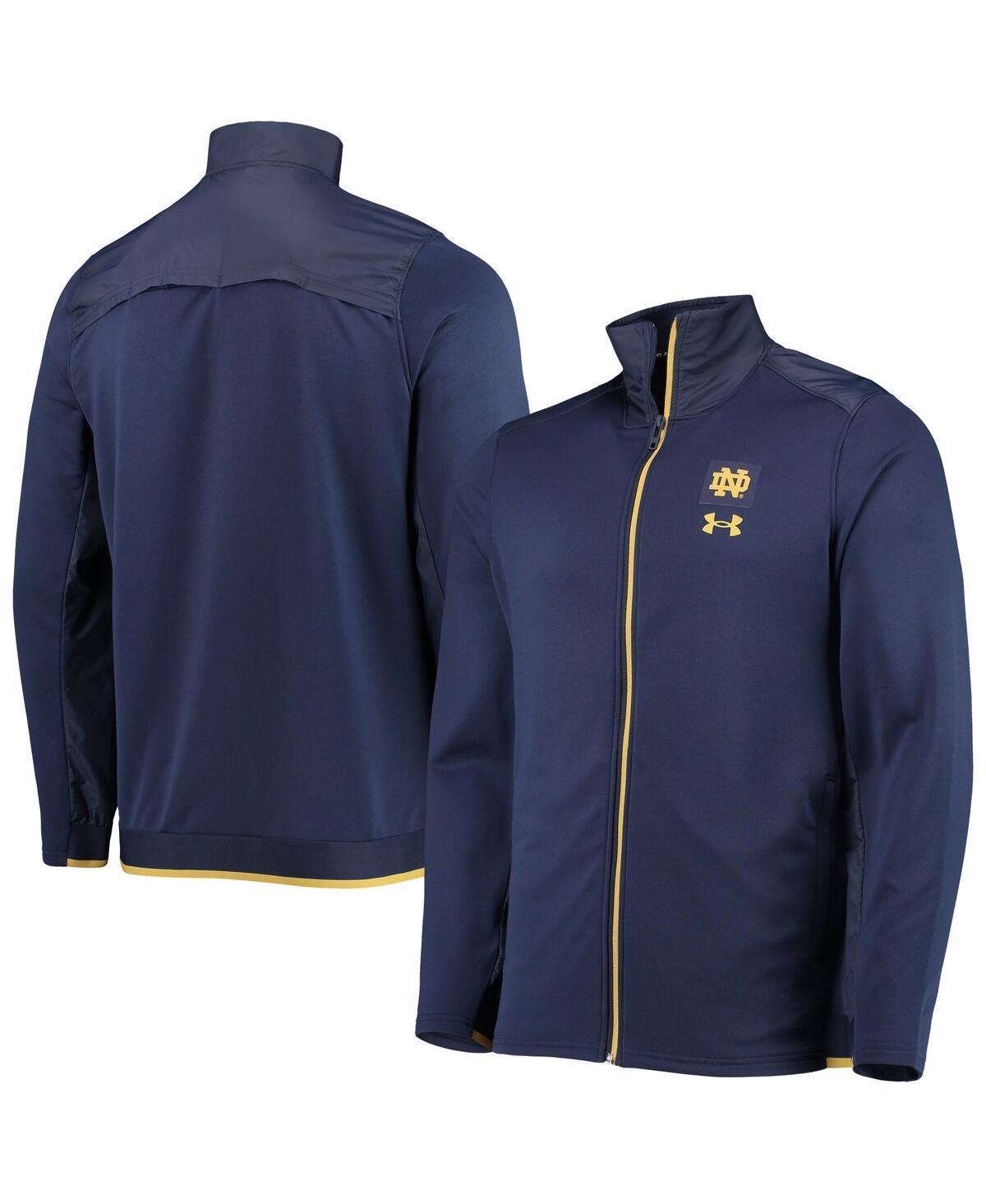 Mens Under Armour Notre Dame Fighting Irish 2021 Sideline Command Full-Zip Jacket Blue Product Image