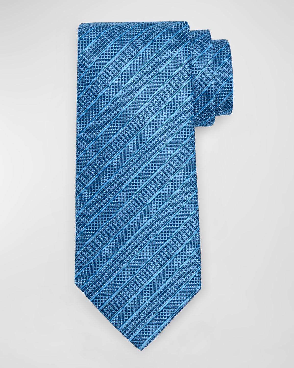 Men's Micro Neat Stripe Silk Tie Product Image