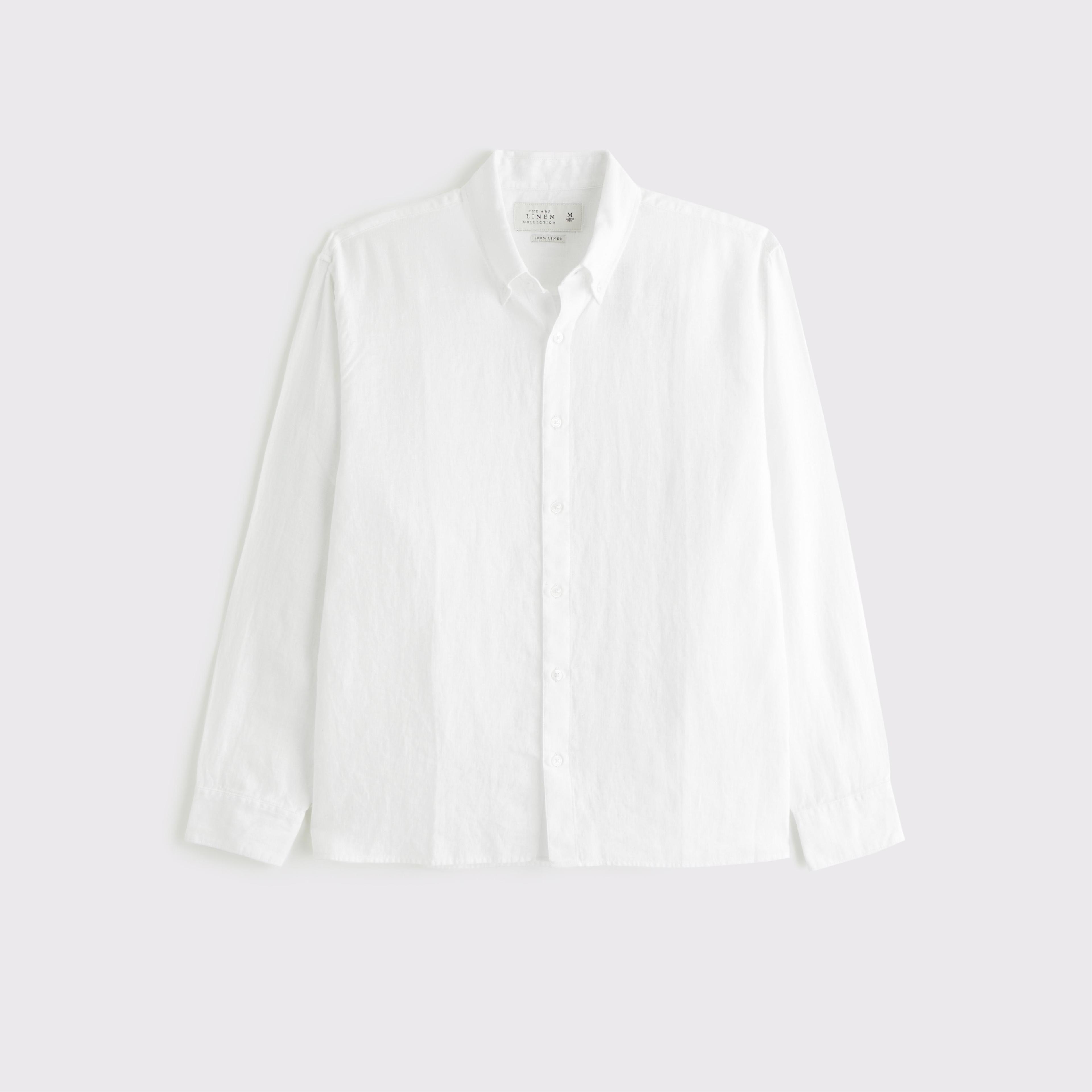 Linen Button-Up Shirt Product Image