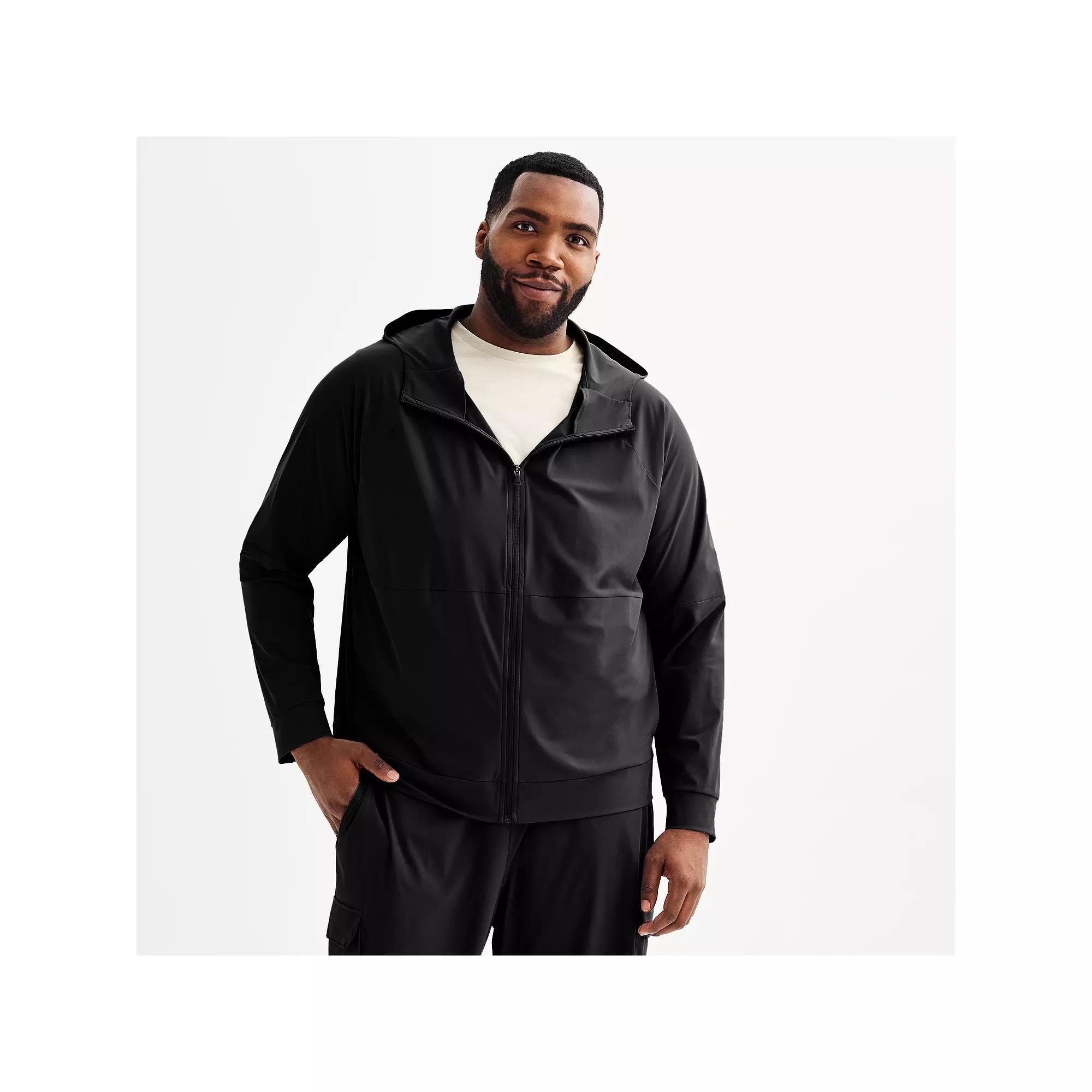 Big & Tall Tek Gear® Performance Zip-Up Hooded Jacket, Men's,  Product Image