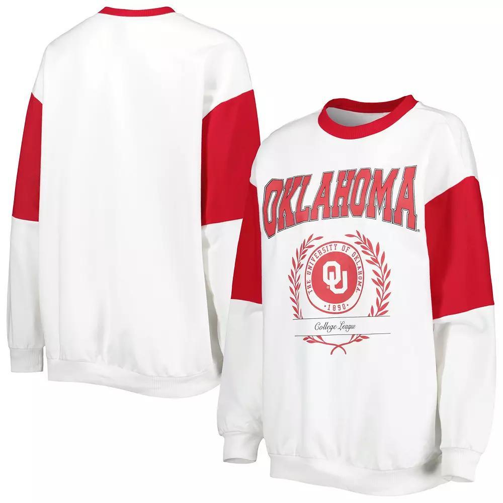 Women's Gameday Couture White Oklahoma Sooners It's A Vibe Dolman Pullover Sweatshirt, Size: Small Product Image