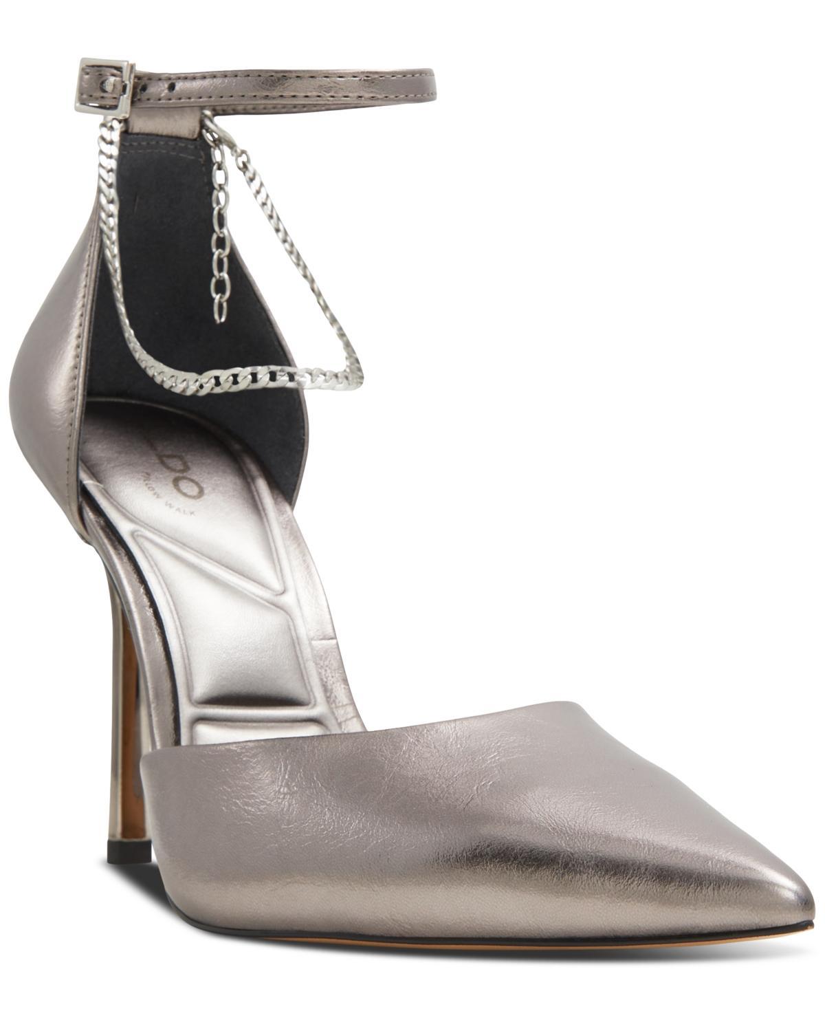 Aldo Womens Aurelina Chained High Heel dOrsay Pumps Product Image