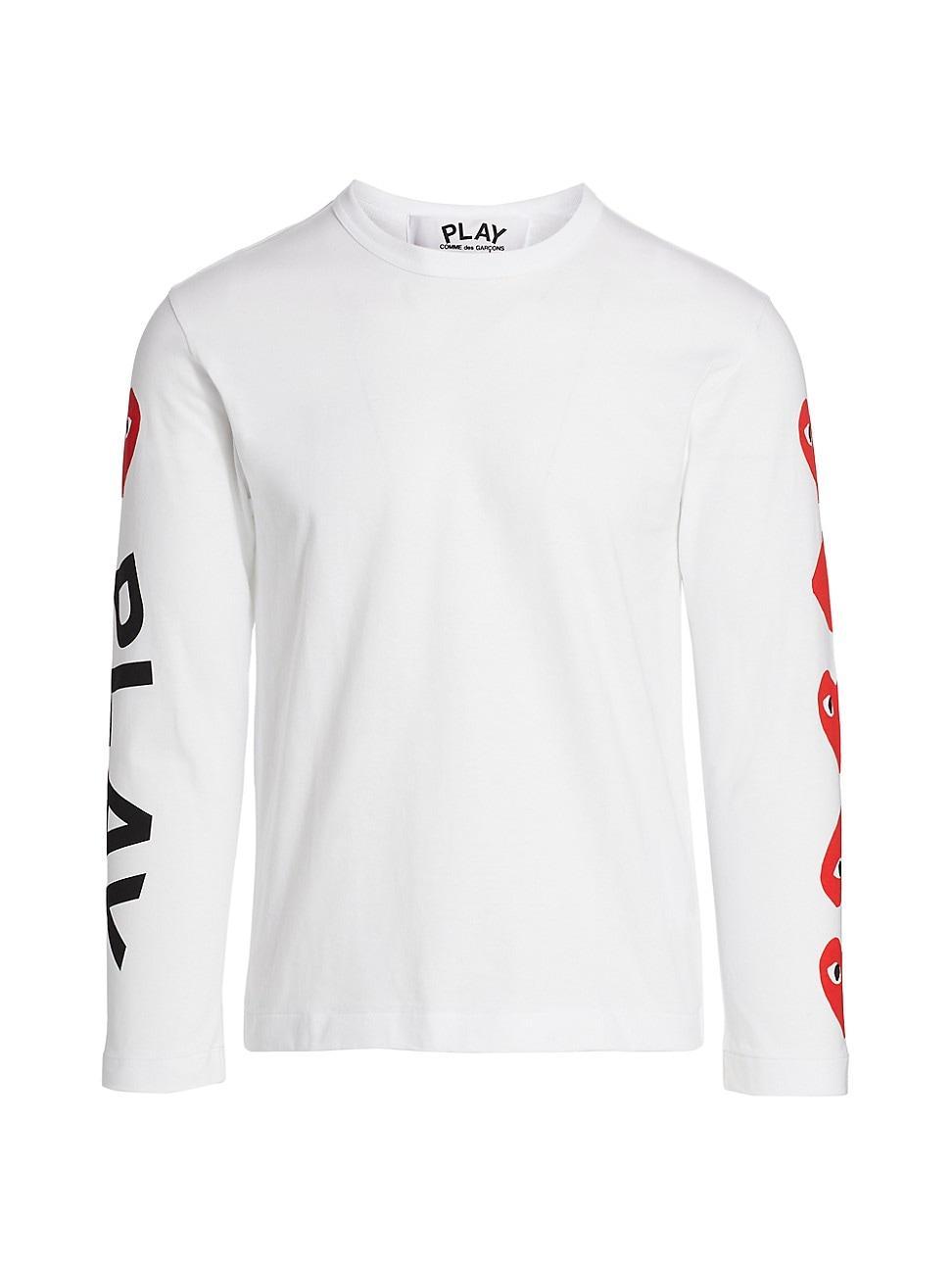 Mens Multi-Heart Long-Sleeve T-Shirt Product Image