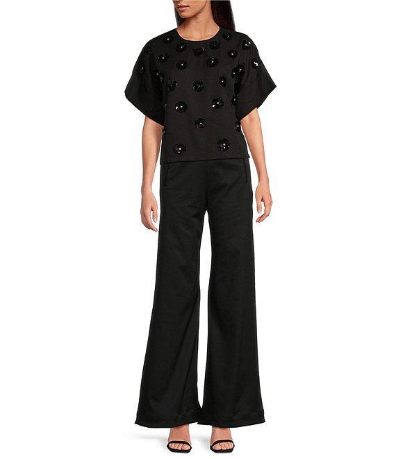 COREY LYNN CALTER Tasha Stretch Woven Flare Leg Pant Product Image