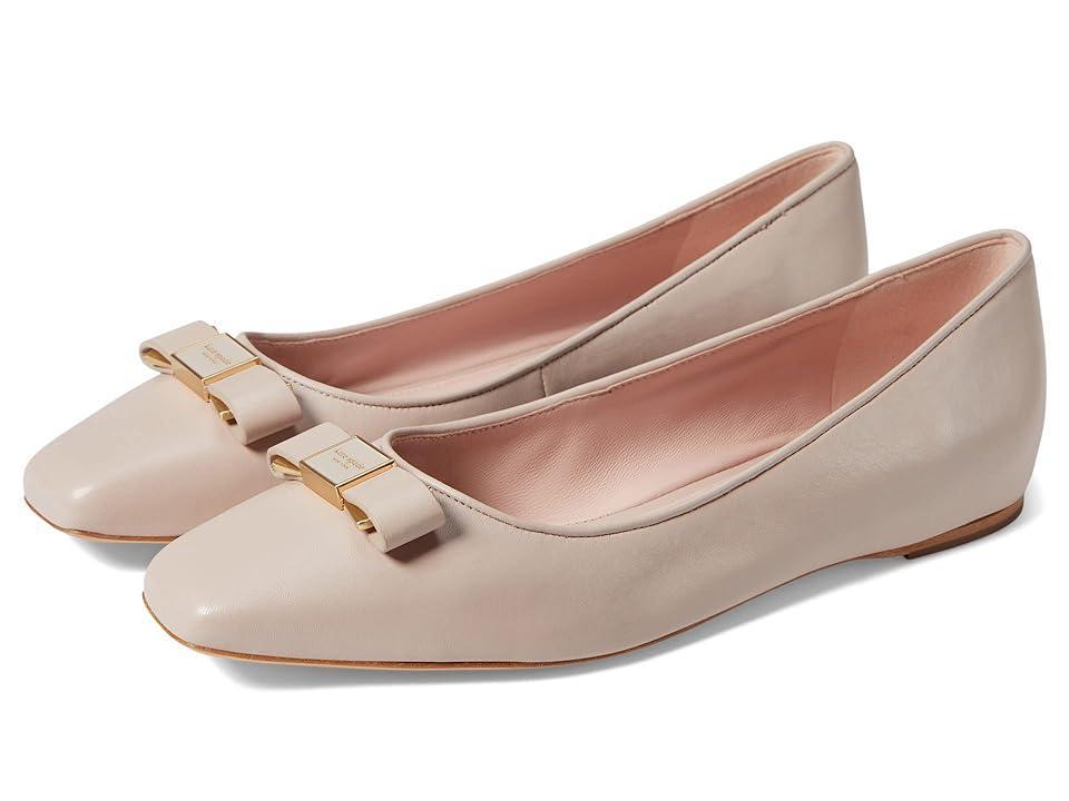 Womens Bowdie Leather Ballet Flats Product Image