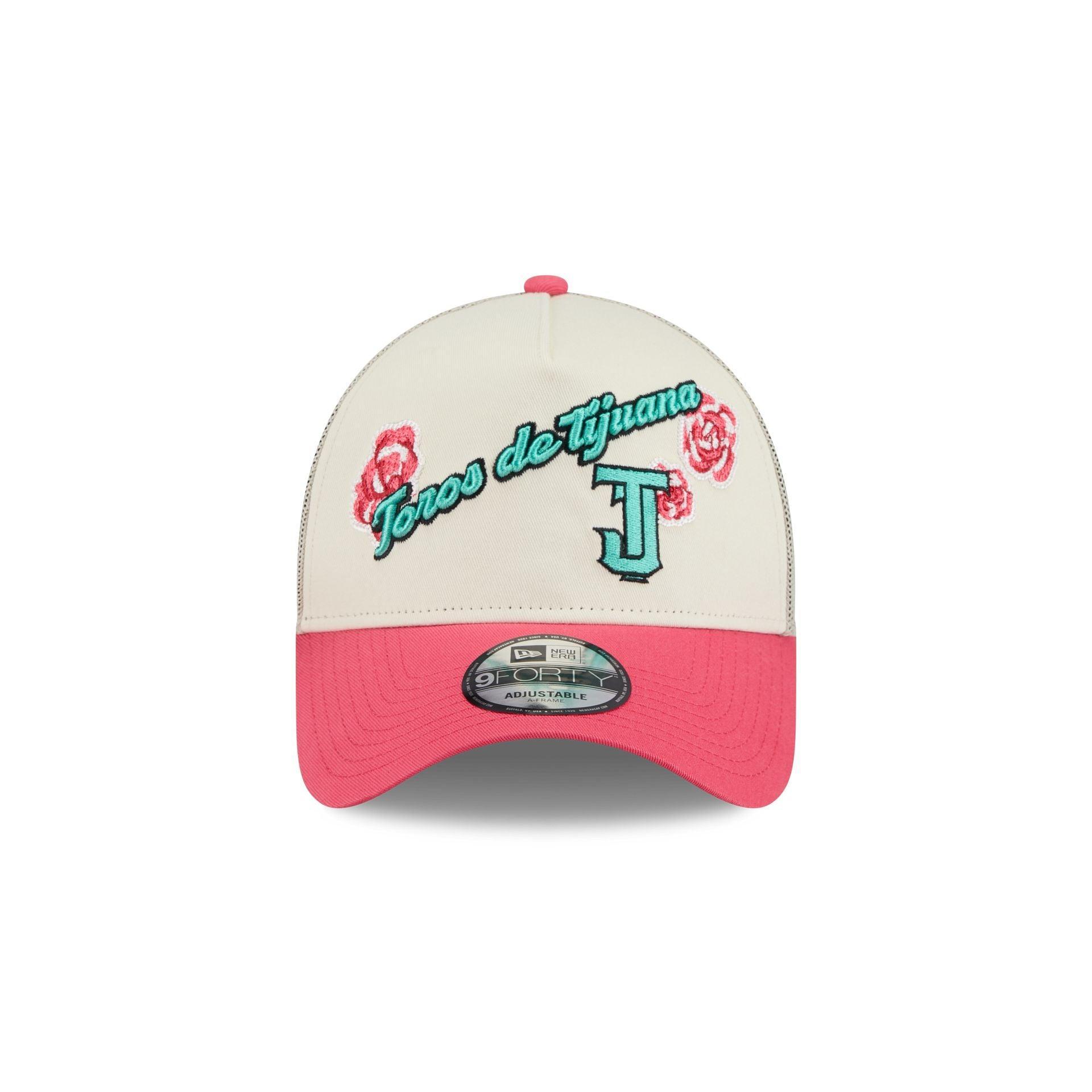 Toros de Tijuana Two-Tone Pink Rose 9FORTY A-Frame Snapback Hat Male Product Image