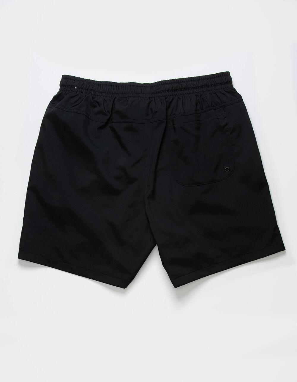 NIKE Essentials Flow Nylon Mens Shorts - BLK/WHT Product Image