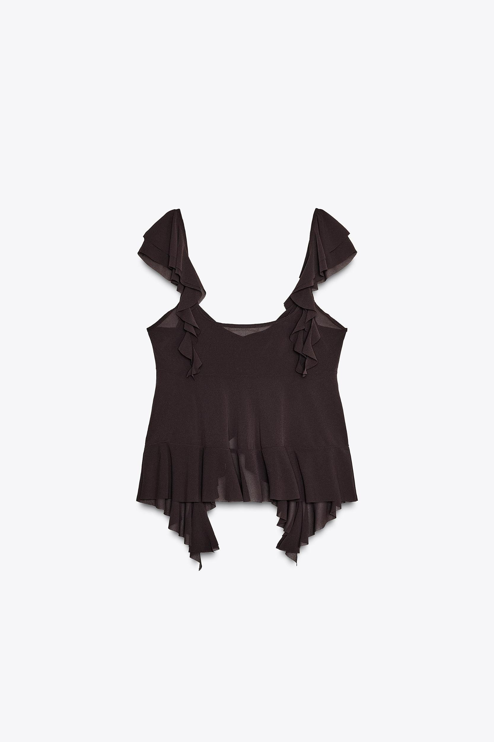 RUFFLED STRAPPY TOP Product Image