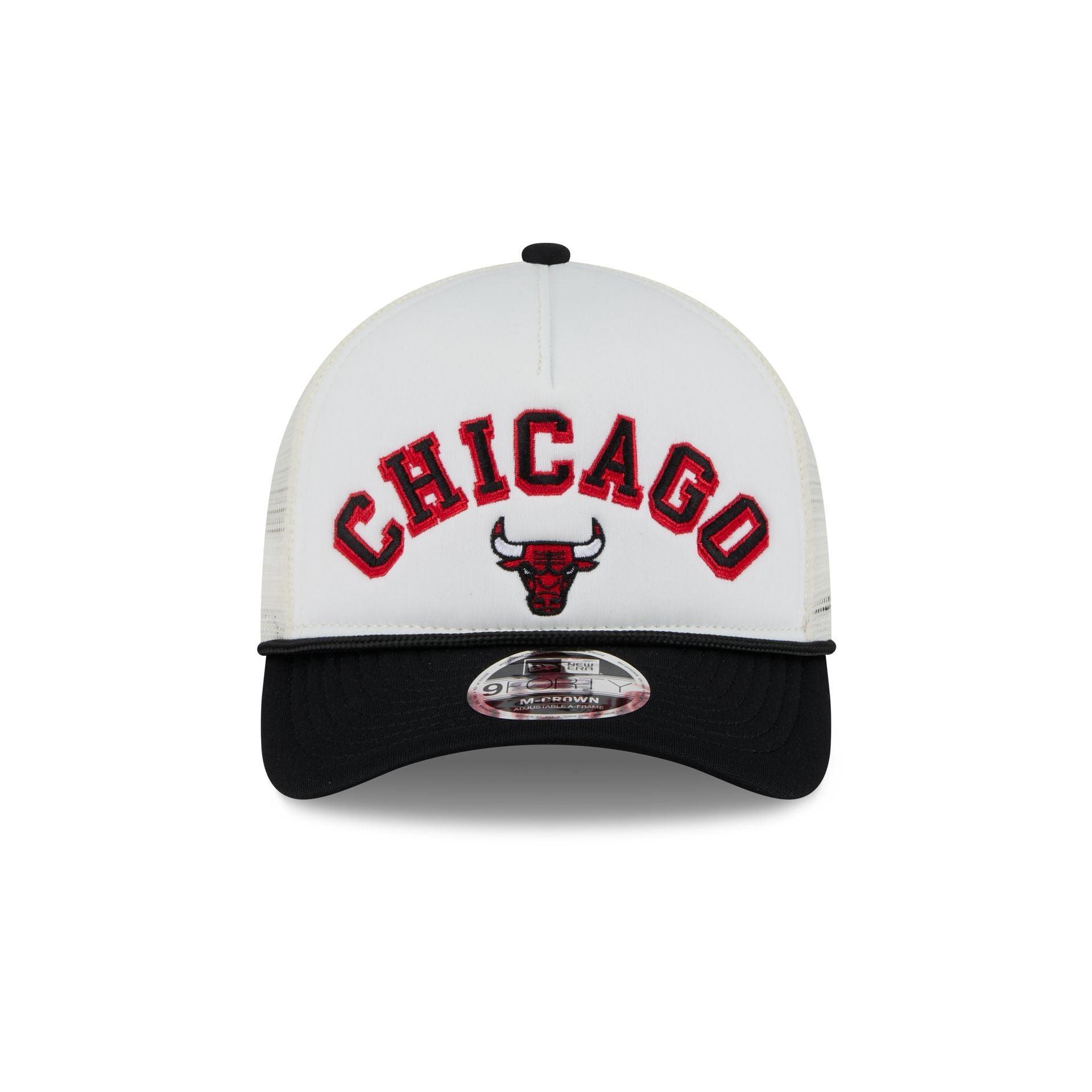 Chicago Bulls Chrome Arch 9FORTY M-Crown A-Frame Trucker Hat Male Product Image