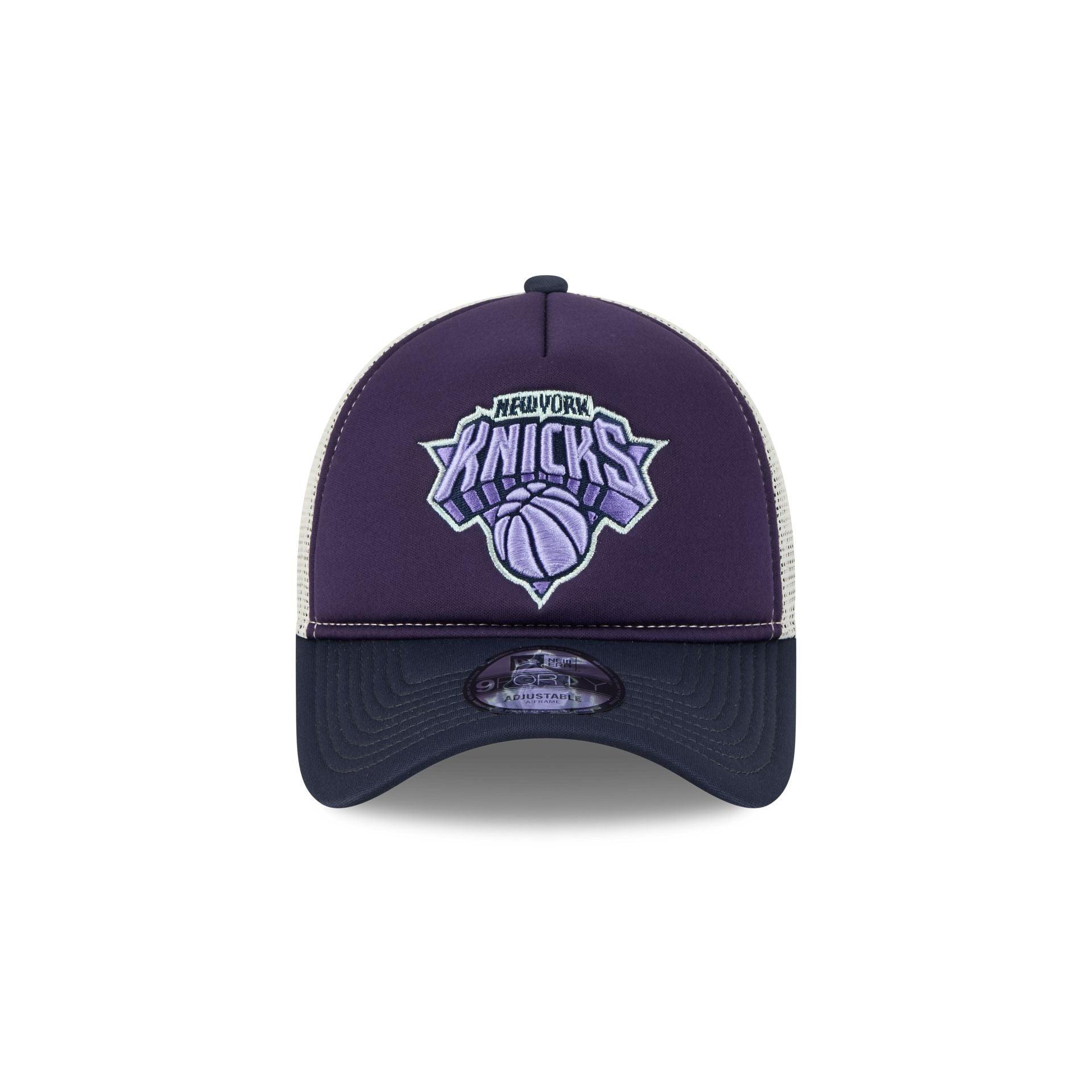 Utah Jazz Navy Purple 9FORTY A-Frame Trucker Hat Male Product Image