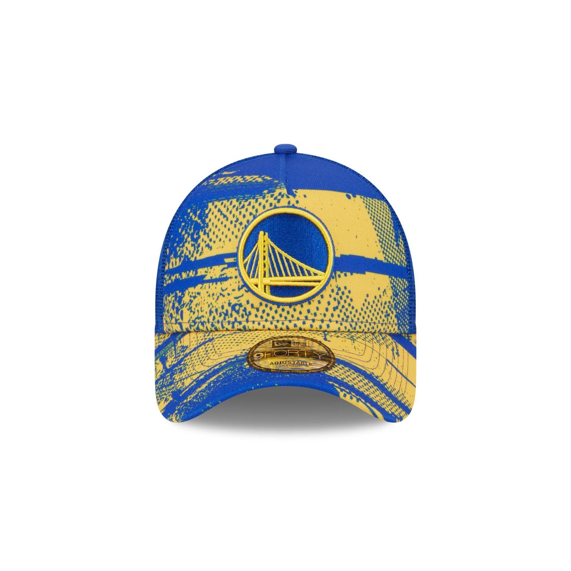 Golden State Warriors 2024 Tip-Off 9FORTY A-Frame Trucker Hat Male Product Image