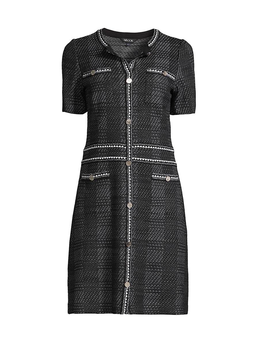 Womens Tweed Modern-Fit Sheath Dress Product Image