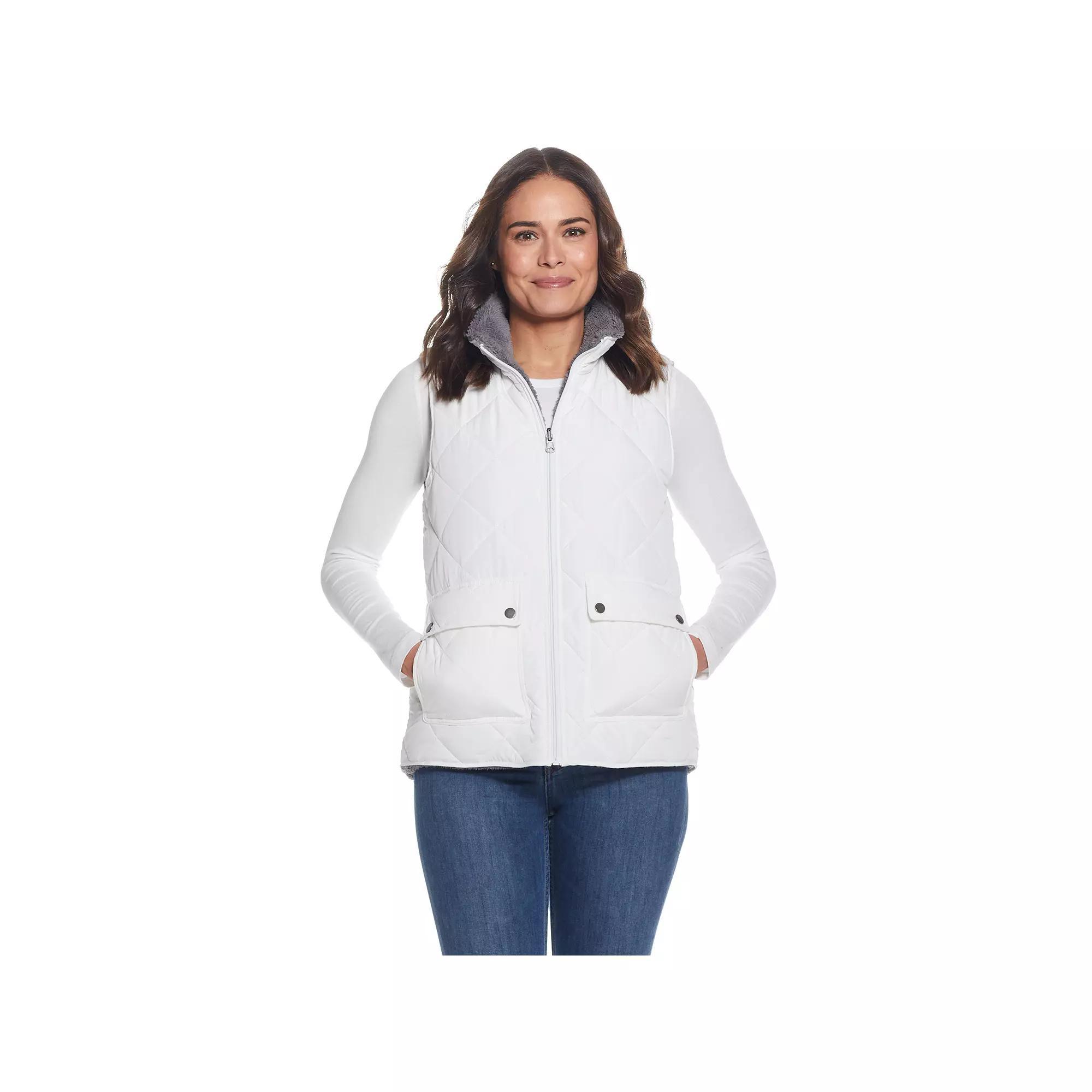 Women's Weathercast Midweight Reversible Vest, Size: XL, Dusty Green Product Image