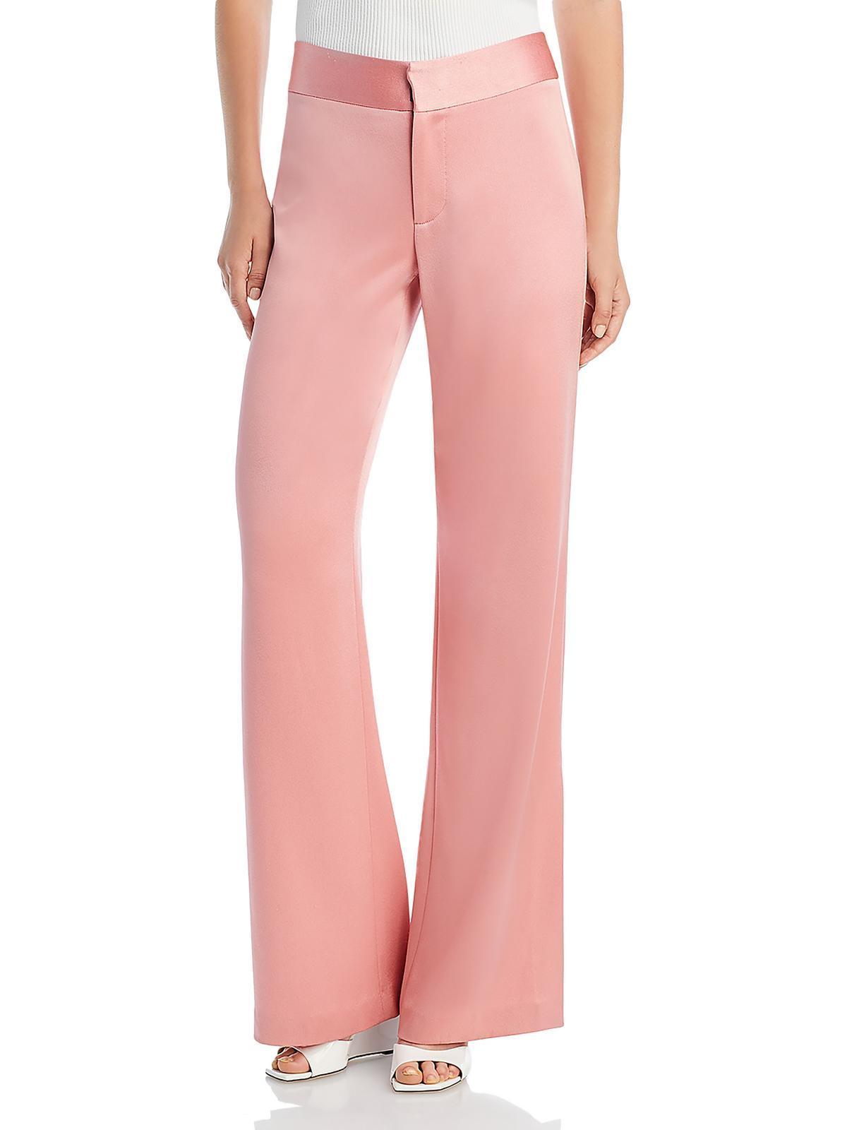 ALICE AND OLIVIA Satin Side-split Trousers In Multi Product Image